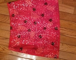 Express red skirt with bling